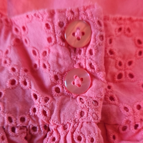 Toys R Us Koala Kids Peachy Mesh Sundress W/ Floral Embellishments Like New! 2T - Picture 7 of 10